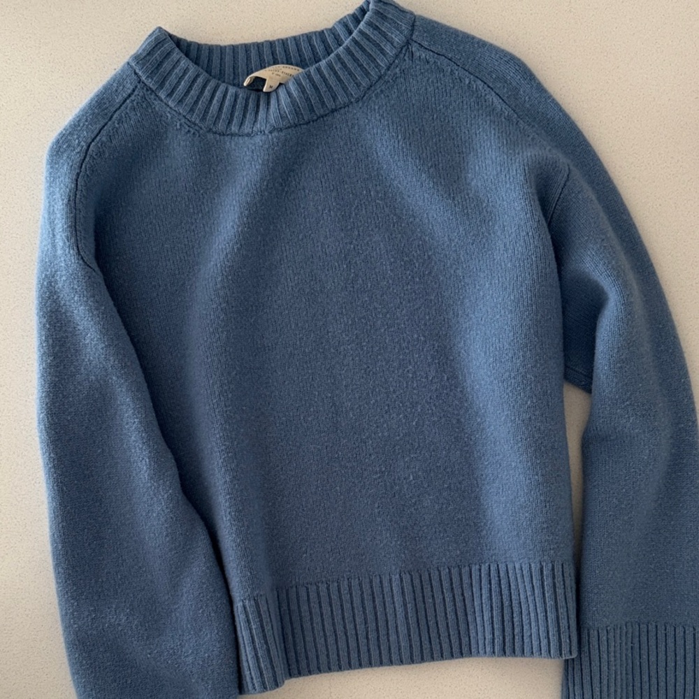 Blue Sezane Crewneck Sweater - Picture 3 of 3